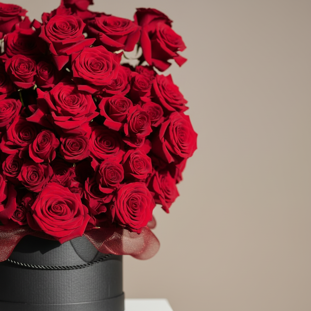 The Seventy-Five Full Red Valentine's Bouquet